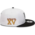cappelli-piatta-bianco-snapback-9fifty-crown-patches-super-bowl-xv-dei-las-vegas-raiders-nfl-di-new-era