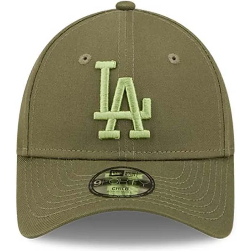 cappelli-curva-verde-cinghia-regolabile-per-bambino-9forty-league-essential-dei-los-angeles-dodgers-mlb-di-new-era