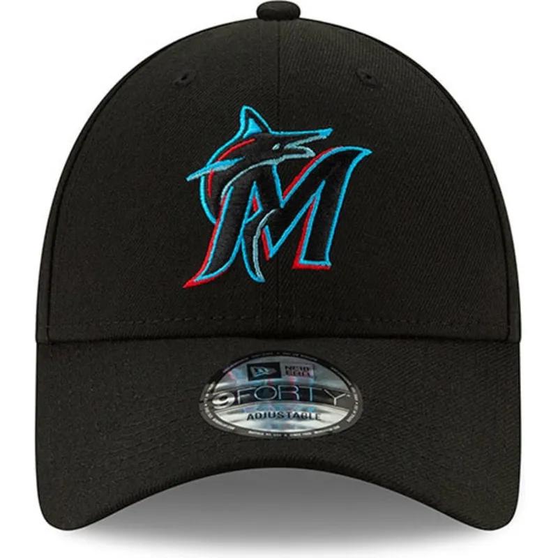 cappellino-curvo-nero-regolabile-9forty-the-league-di-miami-marlins-mlb-di-new-era