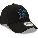 cappellino-curvo-nero-regolabile-9forty-the-league-di-miami-marlins-mlb-di-new-era