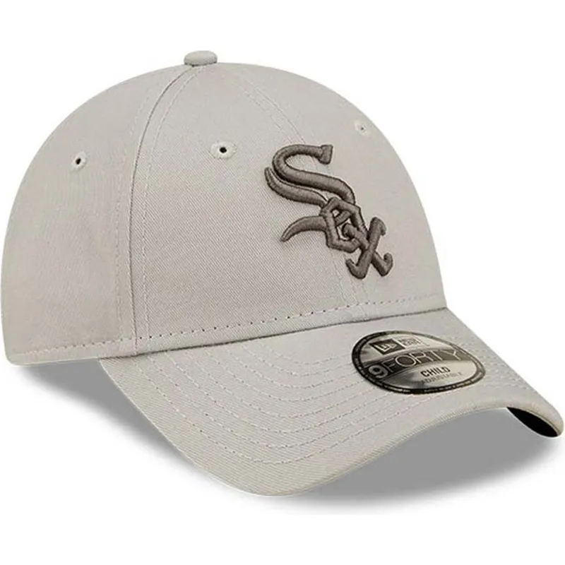 cappelli-curva-beige-cinghia-regolabile-per-bambino-9forty-league-essential-dei-chicago-white-sox-mlb-di-new-era