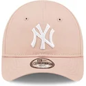 cappelli-curva-rosa-cinghia-regolabile-per-bambino-pequeno-9forty-league-essential-dei-new-york-yankees-mlb-di-new-era