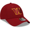 cappellino-visiera-curva-rosso-regolabile-9forty-the-league-di-washington-commanders-nfl-di-new-era