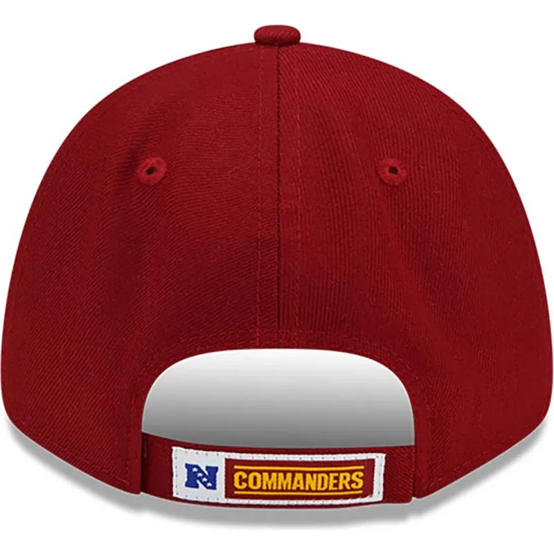 cappellino-visiera-curva-rosso-regolabile-9forty-the-league-di-washington-commanders-nfl-di-new-era