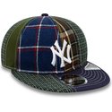 new-era-flat-brim-9fifty-patch-panel-new-york-yankees-mlb-navy-blue-and-green-adjustable-cap