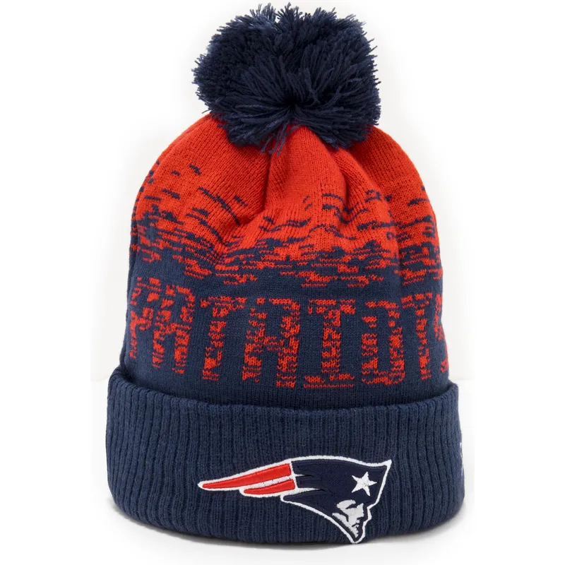 cappelli-pompon-blu-marino-cuff-sport-dei-new-england-patriots-nfl-di-new-era cappelli-pompon-blu-marino-cuff-sport-dei-new-england-patriots-nfl-di-new-era