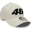cappelli-curva-beige-cinghia-regolabile-valentino-rossi-vr46-9forty-essential-dei-valentino-rossi-vr46-motogp-di-new-era