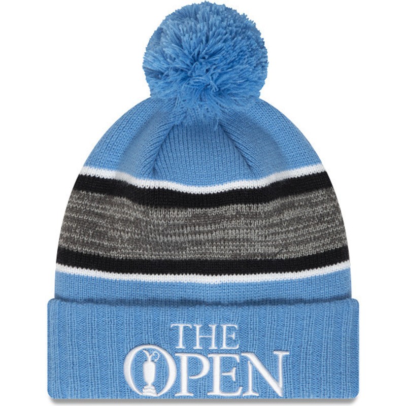 new-era-sport-the-open-championship-blue-and-black-beanie-with-pompom