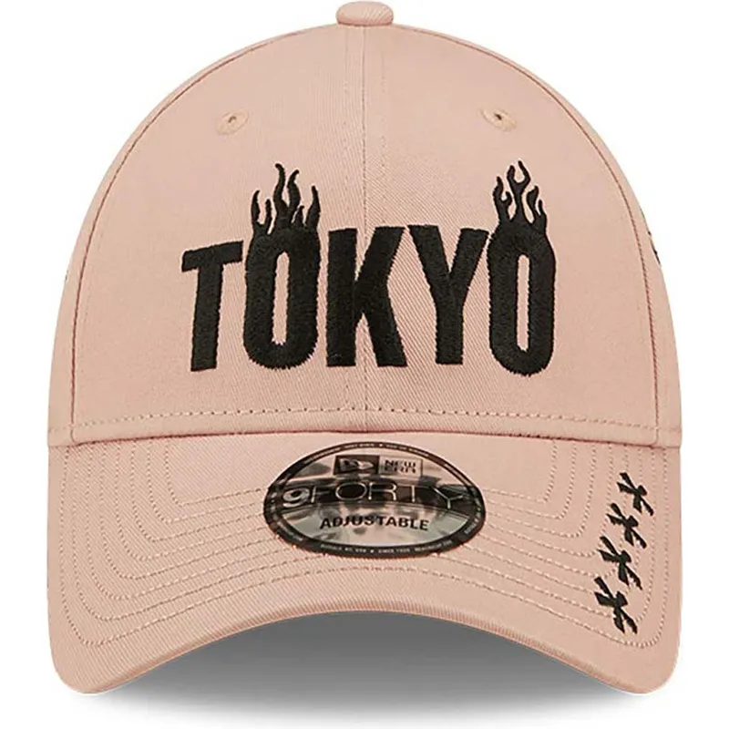 cappelli-curva-rosa-cinghia-regolabile-9forty-di-new-era