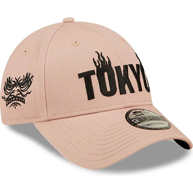 cappelli-curva-rosa-cinghia-regolabile-9forty-di-new-era