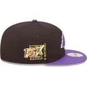 cappelli-piatta-nero-snapback-9fifty-team-patch-dei-los-angeles-lakers-nba-di-new-era