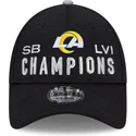 cappelli-curva-nero-cinghia-regolabile-9forty-super-bowl-champions-lvi-2022-dei-los-angeles-rams-nfl-di-new-era