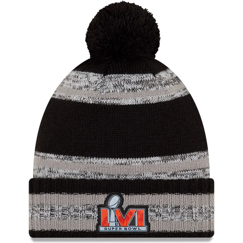 cappelli-pompon-nero-parade-knit-super-bowl-champions-lvi-2022-dei-los-angeles-rams-nfl-di-new-era