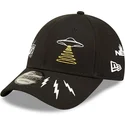 cappelli-curva-nero-cinghia-regolabile-9forty-di-new-era