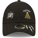cappelli-curva-nero-cinghia-regolabile-9forty-di-new-era