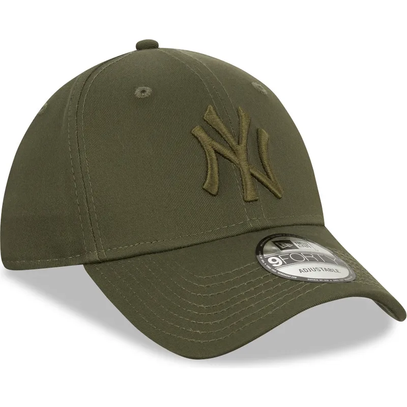 cappelli-curva-verde-snapback-9forty-league-essential-dei-new-york-yankees-mlb-di-new-era