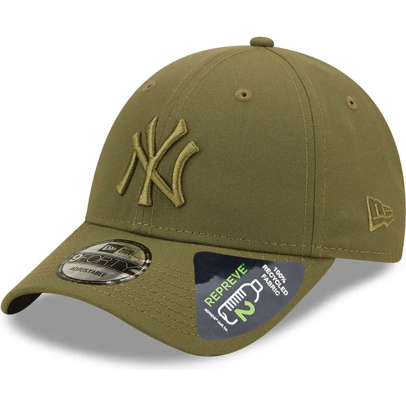 cappelli-curva-verde-snapback-9forty-repreve-dei-new-york-yankees-mlb-di-new-era