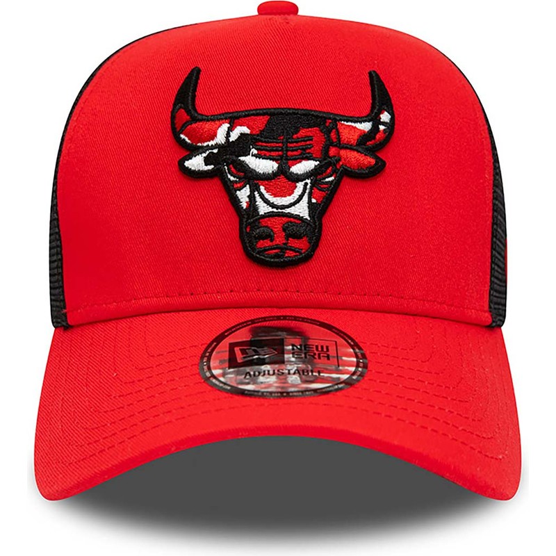 new-era-a-frame-camo-infill-chicago-bulls-nba-red-and-black-trucker-hat