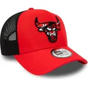 cappellino-trucker-rosso-e-nero-a-frame-camo-infill-dei-chicago-bulls-nba-di-new-era