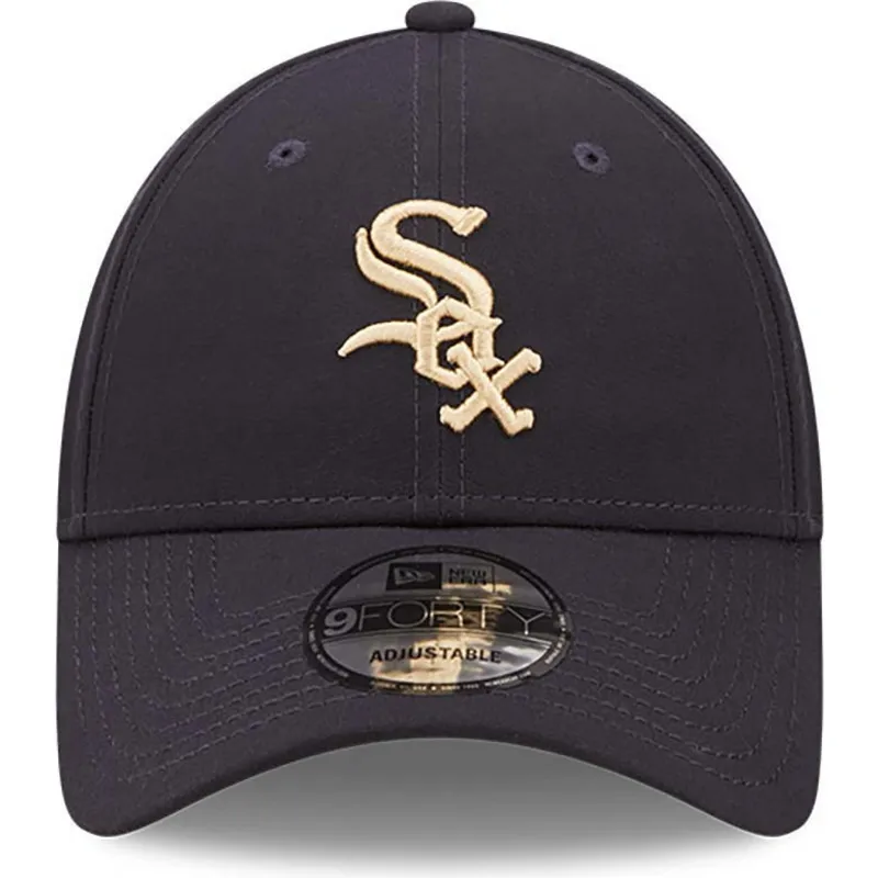 cappelli-curva-blu-marino-cinghia-regolabile-9forty-repreve-dei-chicago-white-sox-mlb-di-new-era