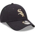cappelli-curva-blu-marino-cinghia-regolabile-9forty-repreve-dei-chicago-white-sox-mlb-di-new-era