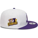 cappelli-piatta-bianco-snapback-9fifty-crown-patches-champions-dei-los-angeles-lakers-nba-di-new-era