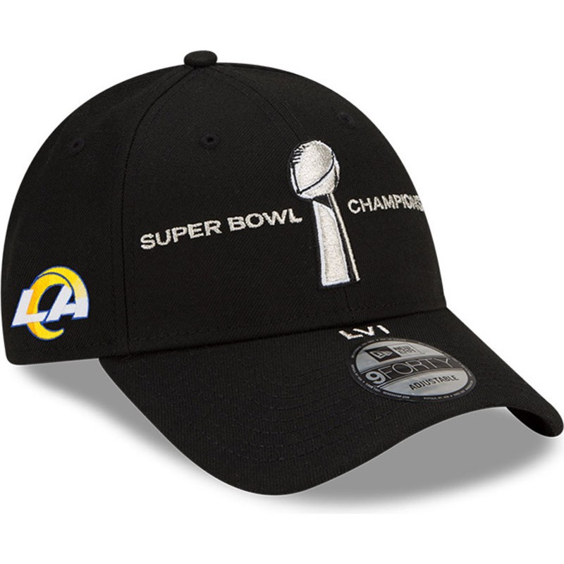 new-era-curved-brim-9forty-parade-super-bowl-champions-lvi-2022-los-angeles-rams-nfl-black-snapback-cap