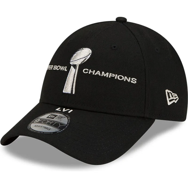 cappelli-curva-nero-snapback-9forty-parade-super-bowl-champions-lvi-2022-dei-los-angeles-rams-nfl-di-new-era