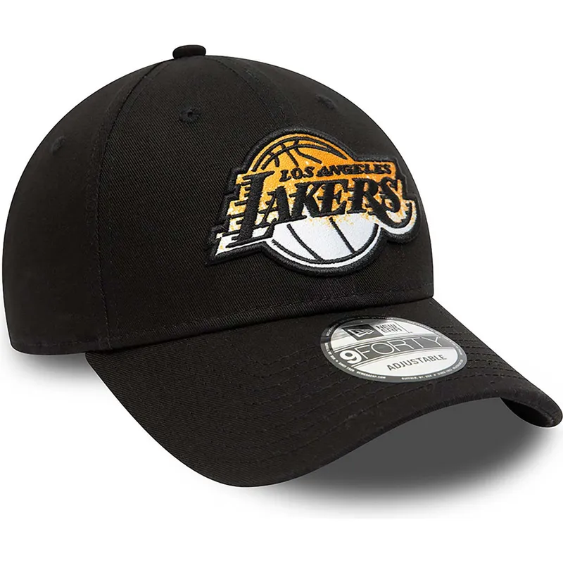 cappelli-curva-nero-cinghia-regolabile-9forty-gradient-infill-dei-los-angeles-lakers-nba-di-new-era