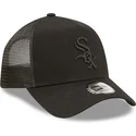 cappelli-curva-nero-snapback-a-frame-tonal-mesh-dei-chicago-white-sox-mlb-di-new-era