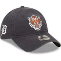 cappelli-curva-blu-marino-cinghia-regolabile-9twenty-team-patch-dei-detroit-tigers-mlb-di-new-era