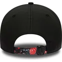 cappellino-curvo-nero-regolabile-9forty-print-infill-dei-chicago-bulls-nba-di-new-era