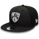 cappelli-piatta-nero-snapback-9fifty-print-infill-dei-brooklyn-nets-nba-di-new-era