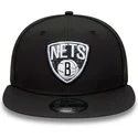 cappelli-piatta-nero-snapback-9fifty-print-infill-dei-brooklyn-nets-nba-di-new-era