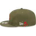 cappelli-piatta-verde-snapback-9fifty-flower-dei-los-angeles-dodgers-mlb-di-new-era