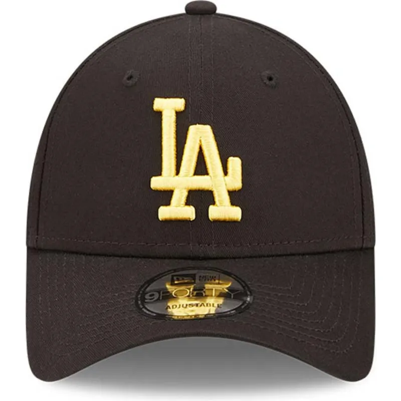 cappelli-curva-nero-cinghia-regolabile-9forty-league-essential-dei-los-angeles-dodgers-mlb-di-new-era