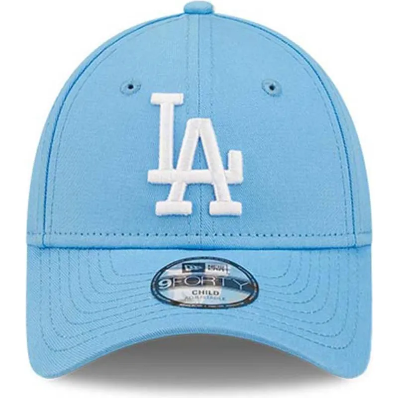 cappelli-curva-blu-cinghia-regolabile-per-bambino-9forty-league-essential-dei-los-angeles-dodgers-mlb-di-new-era