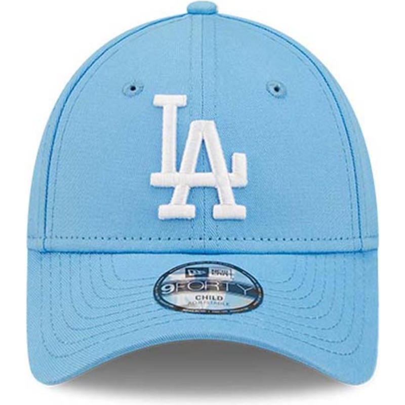 new-era-curved-brim-youth-9forty-league-essential-los-angeles-dodgers-mlb-blue-adjustable-cap