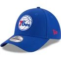 cappelli-curva-blu-cinghia-regolabile-9forty-league-dei-philadelphia-76ers-nba-di-new-era