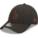 cappelli-curva-nero-cinghia-regolabile-9forty-team-outline-dei-los-angeles-dodgers-mlb-di-new-era