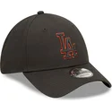 cappelli-curva-nero-cinghia-regolabile-9forty-team-outline-dei-los-angeles-dodgers-mlb-di-new-era