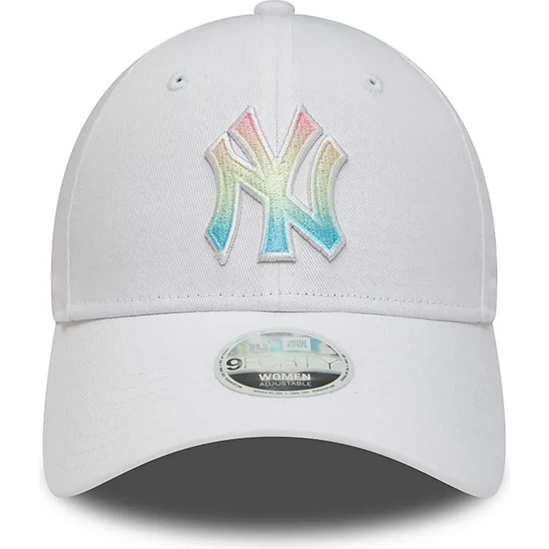 cappelli-curva-bianco-cinghia-regolabile-multicolor-9forty-ombre-infill-dei-new-york-yankees-mlb-di-new-era cappelli-curva-bianco-cinghia-regolabile-multicolor-9forty-ombre-infill-dei-new-york-yankees-mlb-di-new-era