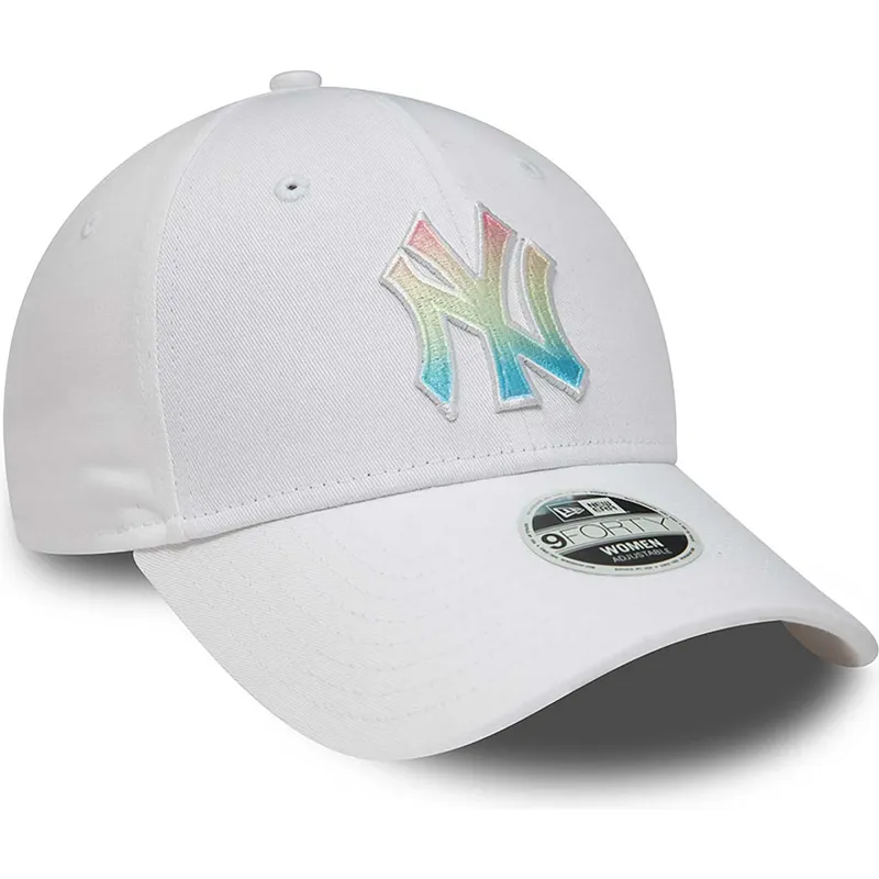 cappelli-curva-bianco-cinghia-regolabile-multicolor-9forty-ombre-infill-dei-new-york-yankees-mlb-di-new-era cappelli-curva-bianco-cinghia-regolabile-multicolor-9forty-ombre-infill-dei-new-york-yankees-mlb-di-new-era