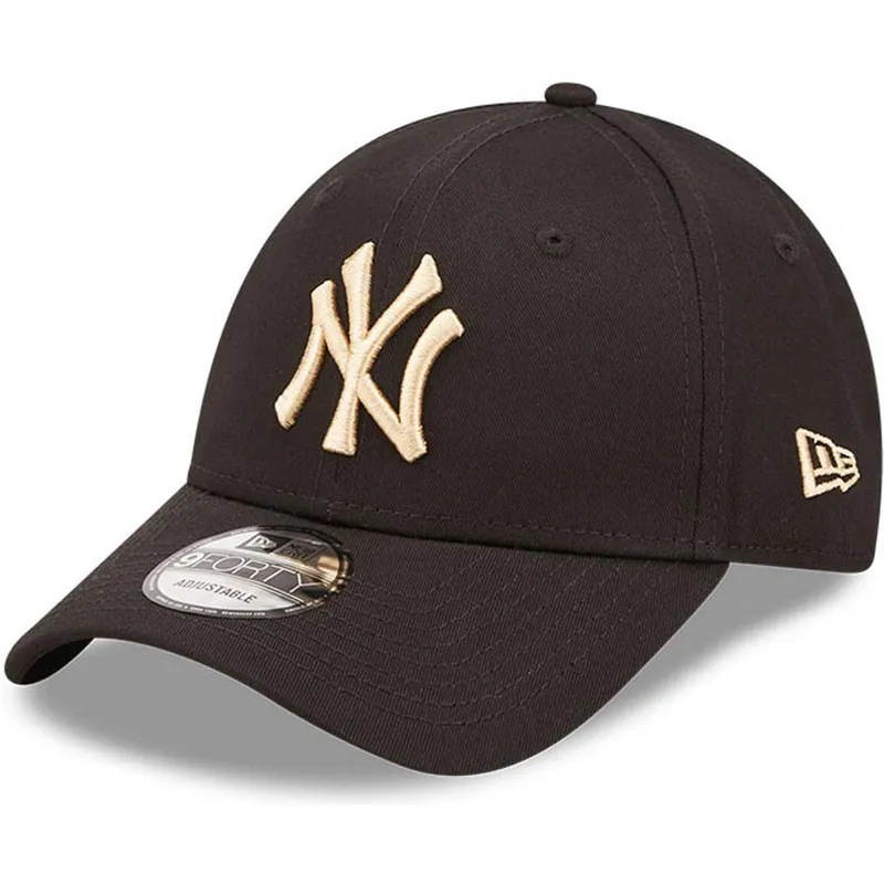cappelli-curva-nero-cinghia-regolabile-9forty-league-essential-dei-new-york-yankees-mlb-di-new-era