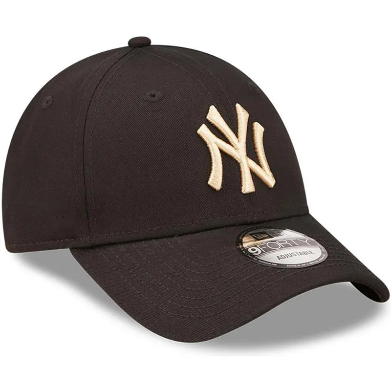 cappelli-curva-nero-cinghia-regolabile-9forty-league-essential-dei-new-york-yankees-mlb-di-new-era