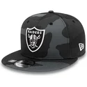 cappelli-piatta-mimetizzazione-snapback-negro-9fifty-team-dei-las-vegas-raiders-nfl-di-new-era