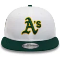 cappelli-piatta-bianco-snapback-rickey-henderson-9fifty-crown-patches-dei-oakland-athletics-mlb-di-new-era