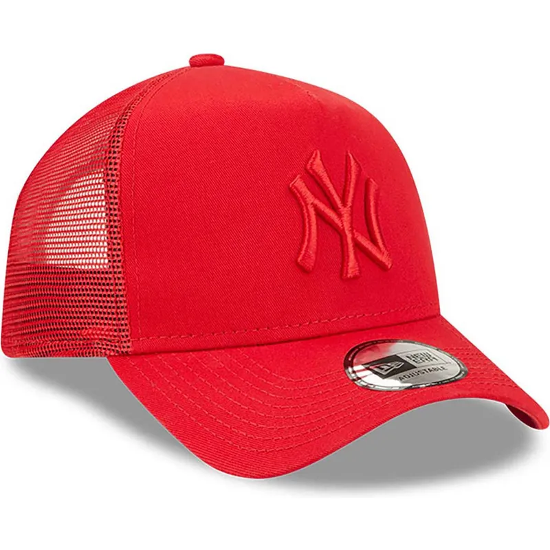 cappelli-curva-rosso-snapback-a-frame-tonal-mesh-dei-new-york-yankees-mlb-di-new-era