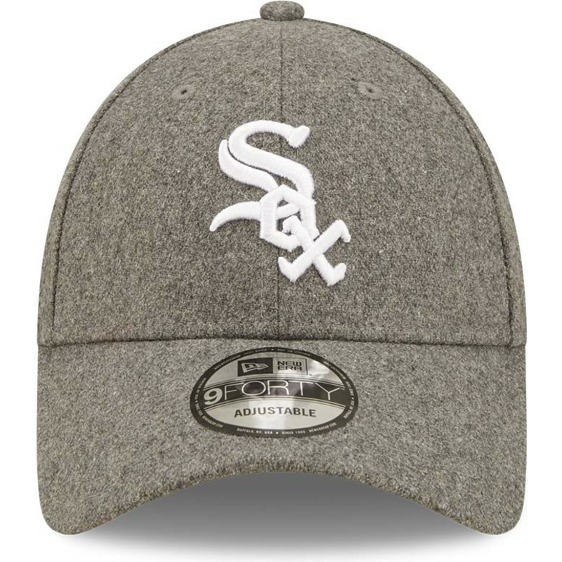 new-era-curved-brim-9forty-the-league-melton-chicago-white-sox-mlb-grey-adjustable-cap
