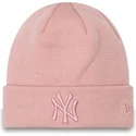 berretto-rosa-da-donna-con-logo-rosa-cuff-metallic-dei-new-york-yankees-mlb-di-new-era
